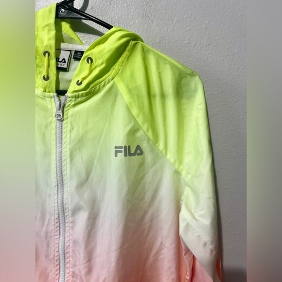 FILA Sport Neon Ombre Zip-Up Windbreaker Jacket - XS - Picture 5 of 10
